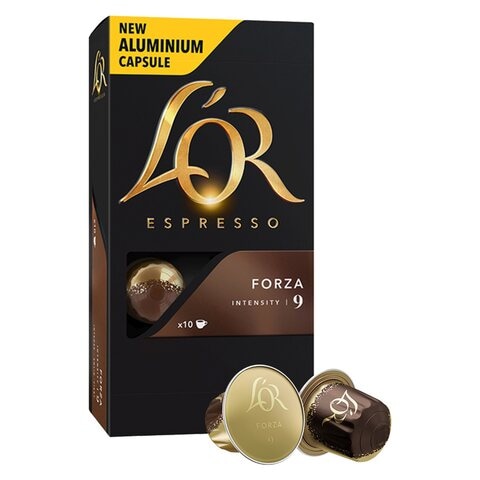 L&#39;or Espresso Forza Intensity 9 Coffee 10 Capsules