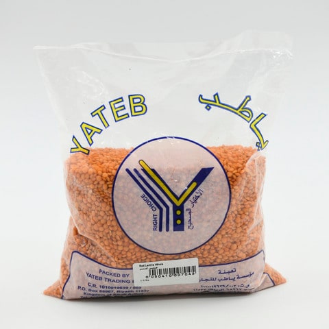 Yateb Red Lentils Whole 1kg