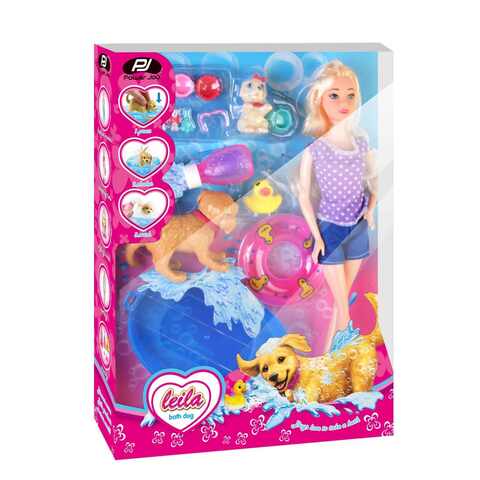 Power Joy Leila Bath Dog Fashion Doll Multicolour Pack of 17