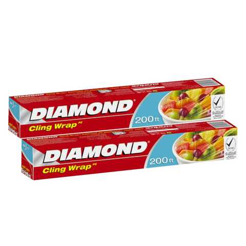 Buy Diamond Cling Film Clear 200ftx2 in UAE