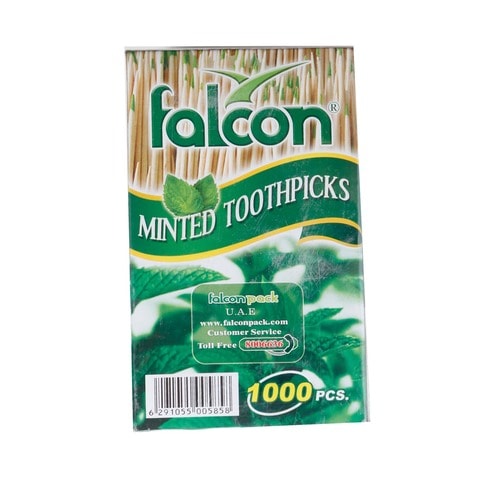 Falcon Wrapped Toothpicks With Mint 1000 Pieces