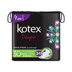 Buy Kotex Designer Maxi Slim Super Wings Sanitary 30 Pads in UAE