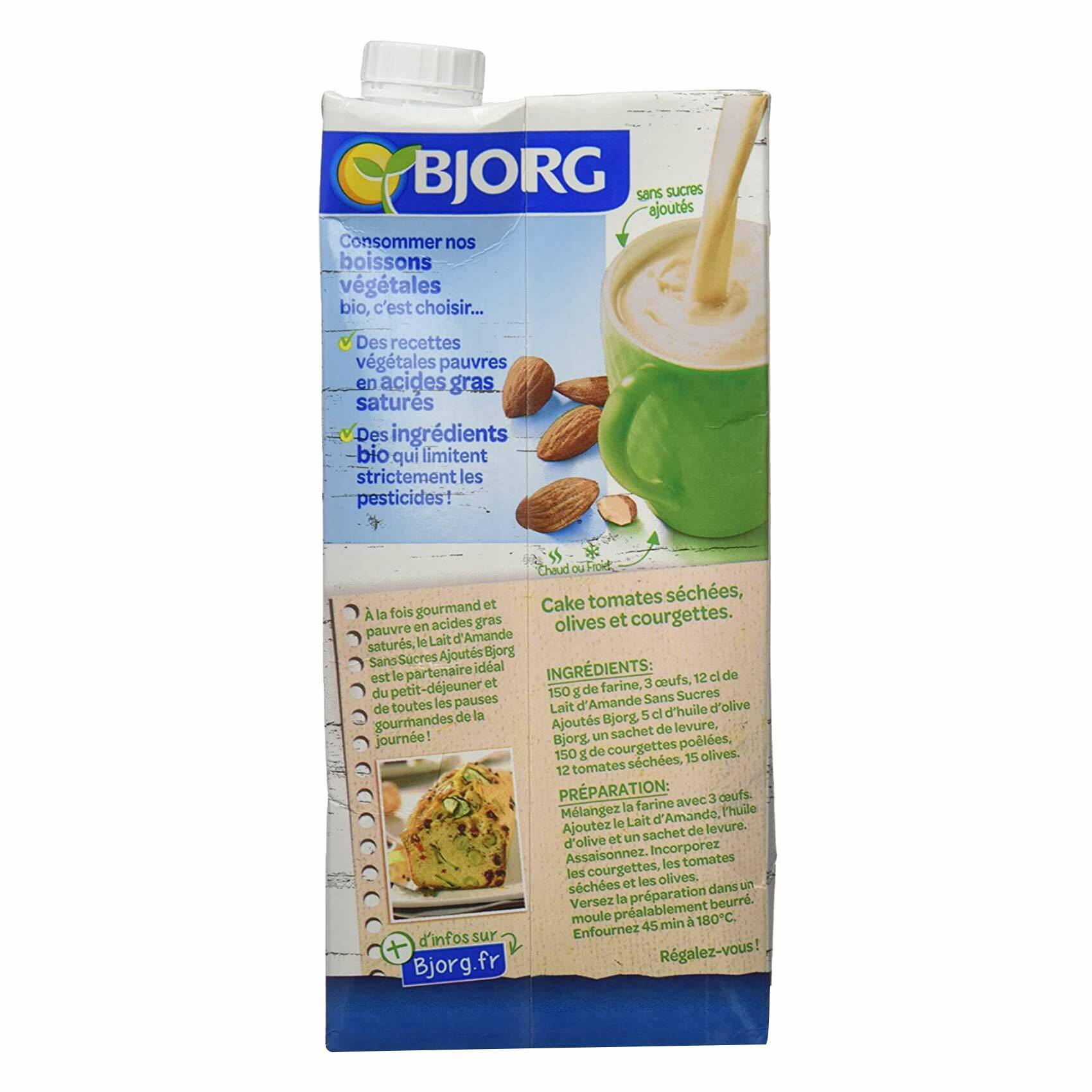 Buy Organic No Added Sugar Almond Milk 1L Online Shop Bio & Organic Food on Carrefour UAE