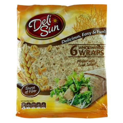 Deli Sun Whole Wheat Wraps Tortilla 360g