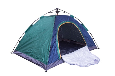 Self store folding tent