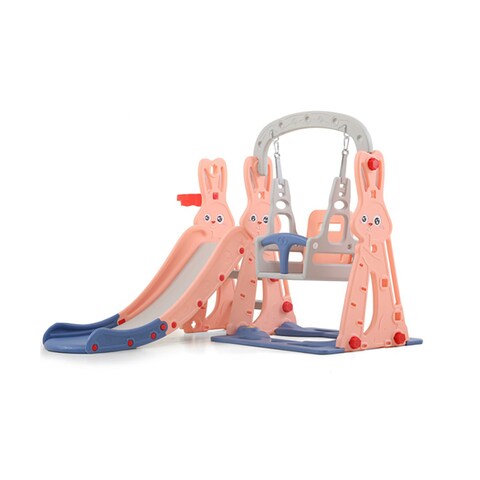 Plastic slide and swing 2024 set