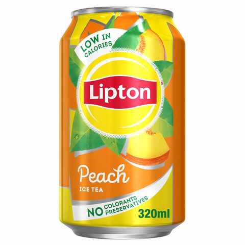 Lipton Peach Ice Tea Non Carbonated Low Calories Refreshing Drink 320ml