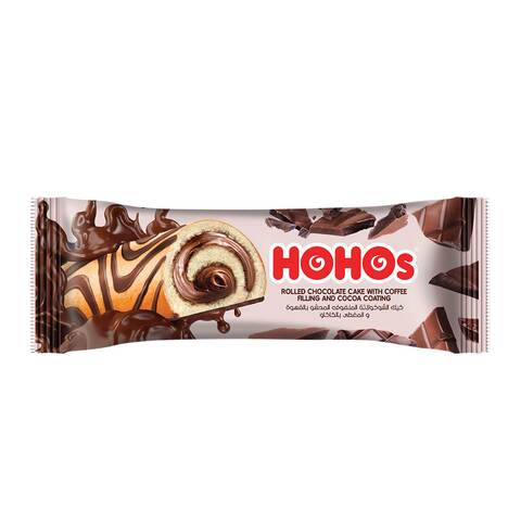 Hohos Rolled Golden Cake With Cocoa Cream Filling