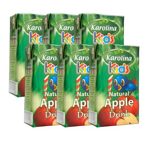 كارولينا عصير للأطفال بنكهة التفاح 125 مل 6 حبات