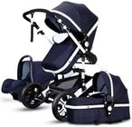 Buy ALISSA-Multifunctional Foldable Baby Push Chair Standard Stroller Suitable for Infants and Toddler (Dark Blue) in UAE