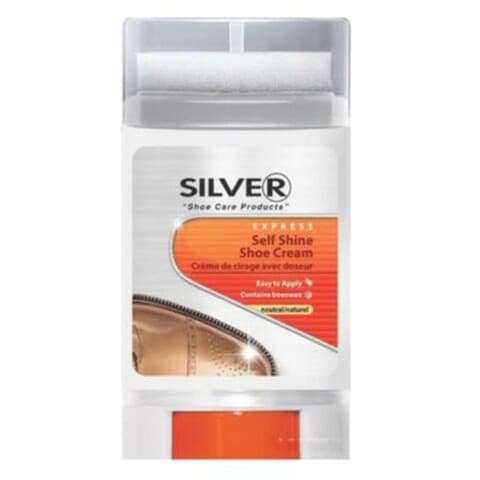 Silver Self Shine Shoe Cream Neutral 50ml