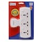 Sirocco 3-Way Multi Socket With Switch WT03S White