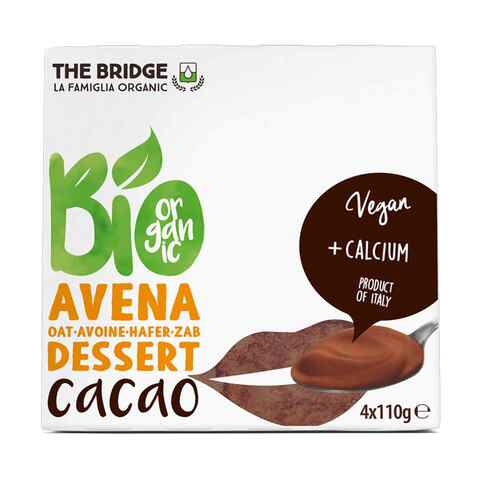 The Bridge Bio Organic Oat Cacao Dessert 110g Pack of 4