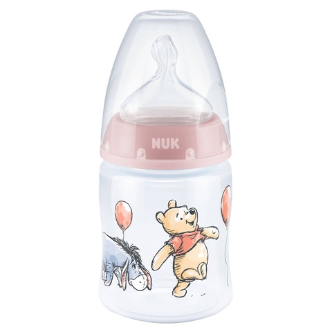Nuk First Choice+ Winnie The Pooh Anti-Colic Feeding Bottle With Teat Clear 150ml