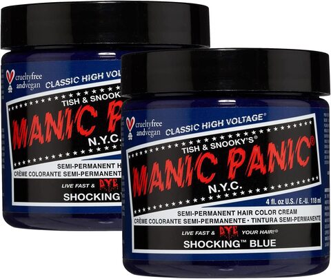 Buy Manic Panic Shocking Blue Hair Dye Color, 2 Pack2 Online - Shop Beauty  & Personal Care on Carrefour UAE