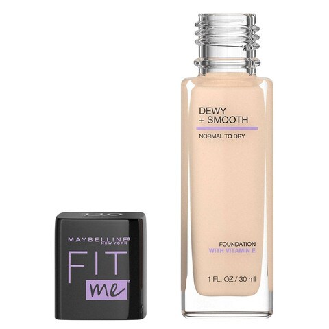 Maybelline New York Fit Me Dewy+Smooth Foundation SPF23 30ML 110 Porcelain