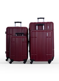 Para John PJTR4024 4 Pcs Alle Trolley Luggage Set, Dark Red