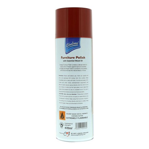 Chelsea Furniture Polish With Essential Wood Oil 470ml