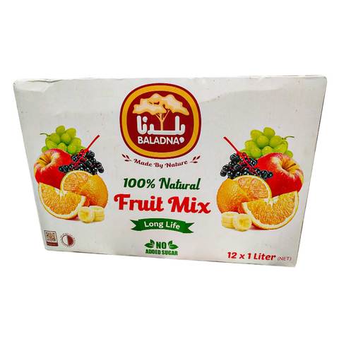 Baladna Long Life Mixed Fruit Juice 1Lx12&#39;s