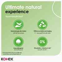 Kotex Natural Maxi Protect Thick Pads 100% Cotton Pad Super Size With Wings 44 Sanitary Pads