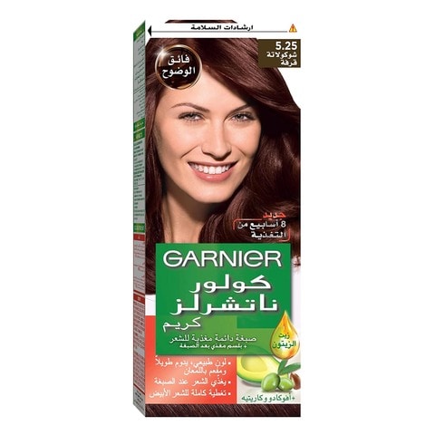 Garnier Color Naturals Creme Nourishing Permanent Hair Colour 5.25 Light Opal Mahogany Brown 100ml
