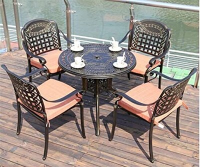 Steel patio store set