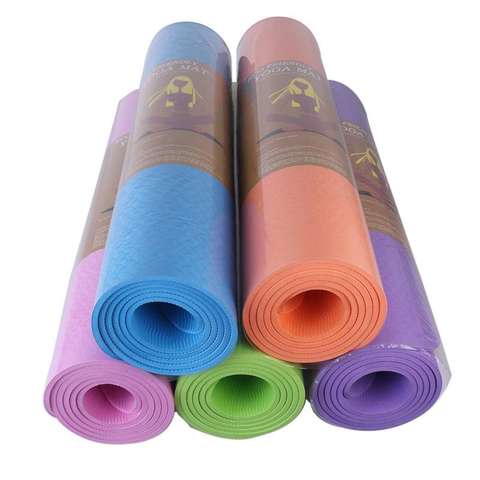 Buy Eva Eco Friendy Yoga Mat Assorted 6mm Online - Shop Health & Fitness on  Carrefour UAE