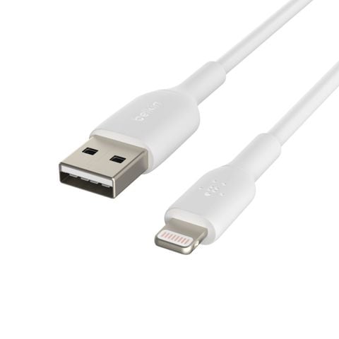 بلكين بوست تشارج  كابل لايتنينغ إلى USB-A - أبيض