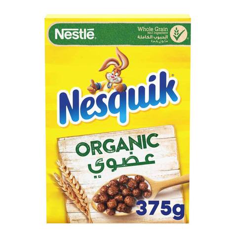 Buy Nestle Nesquik Organic Cereals Made With Whole Grain 375g in Saudi Arabia