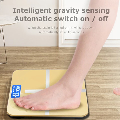 Aiwanto Gold Bathroom Body Weight Scale Body Weighing Scale Digital Body Weight Scale Measuring Scale Weighing Machine