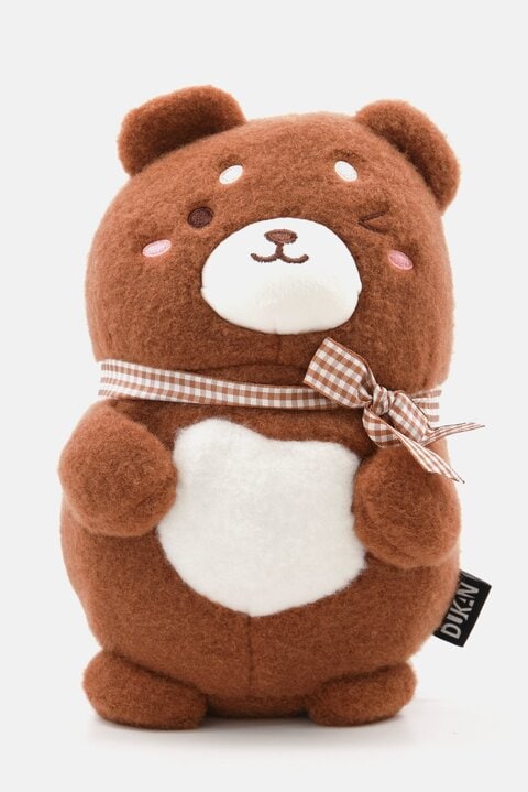 Dukan Teddy Bear With Ribbon Plush Toys Brown White