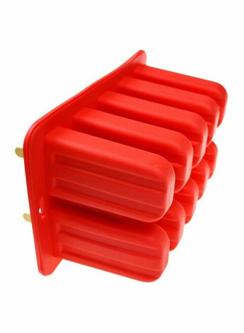 Generic - 10-Hole Ice Cream Mould Red 23X14.5X10Centimeter