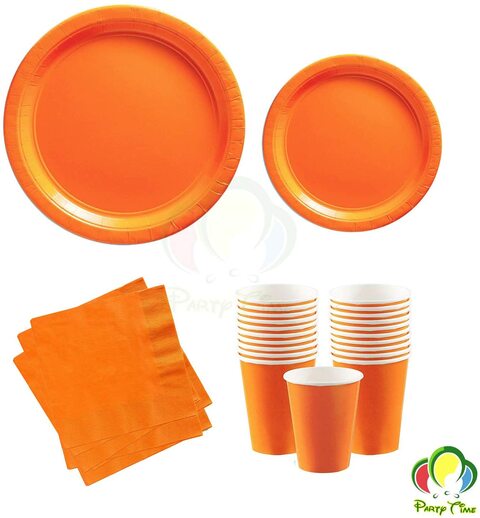 Orange dinner clearance plate