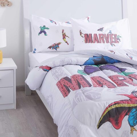 Buy Pan Home Marvel Disney 100 Years 3 Pieces Cotton Comforter Set