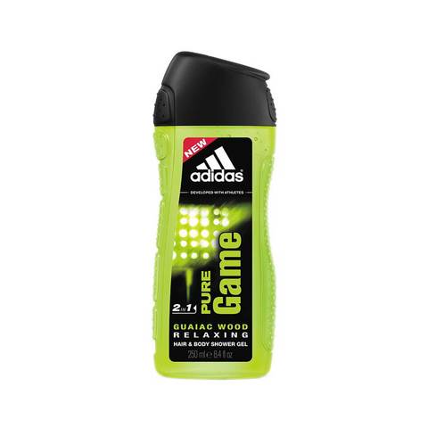 Buy Adidas pure game hair  body shower gel 250 ml in Saudi Arabia