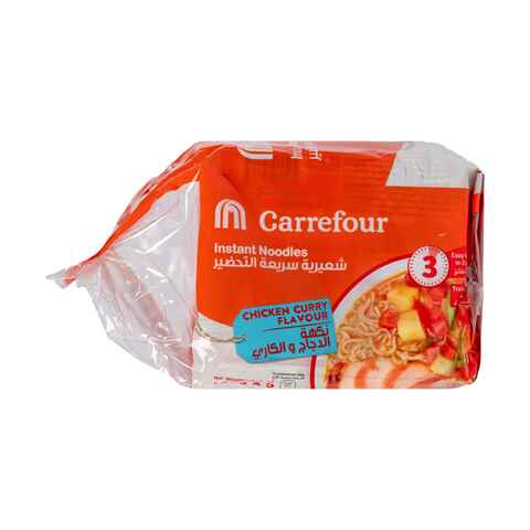 Carrefour Chicken Curry Flavour Noodles 80g x Pack of 5