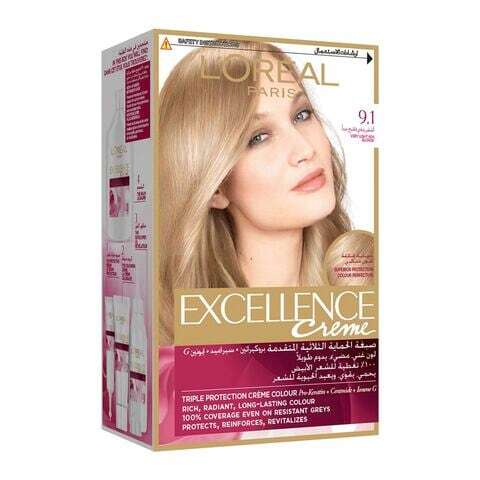 Buy L Oreal Paris Excellence Ash Supreme Permanent Hair Colour 9.12 Cool Pearl Very Light Blond in Kuwait