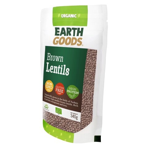 Earth Goods Organic Brown Lentils 340g