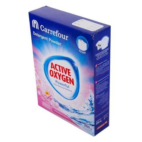 Carrefour Active Oxygen Softener Detergent Powder 260g