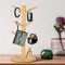 LINGWEI Wooden Mug Holder Tree Removable Bamboo Mug Stand Tea Cup Organizer Hanger Mug Rack for Storage 6 Coffee Cup Coffee Bar Accessories for Home Kitchen