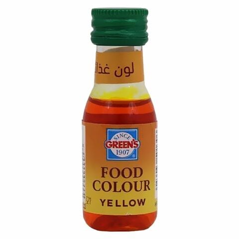Buy Greens Food Colour Yellow 28ml in Saudi Arabia