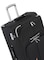 Senator Brand Softside Small Check-in Size 65 Centimeter (24 Inch) 4 Wheel Spinner Luggage Trolley in Black Color LL003-24_BLK