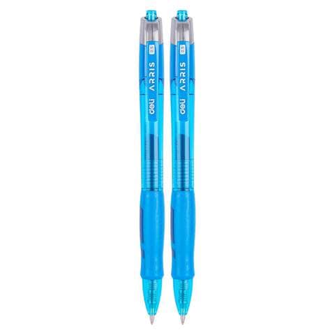 Deli Tip Gel Pen 0.5mm 2pieces Blue