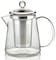 Generic 950 ML Heat Resistant Glass Tea pot with Stainless Steel Strainer and Lid, Conical Shape