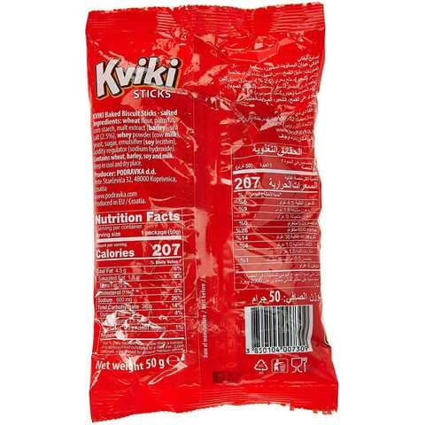 Podravka Kviki Bites Crispy Crackers With Sea Salt 50g
