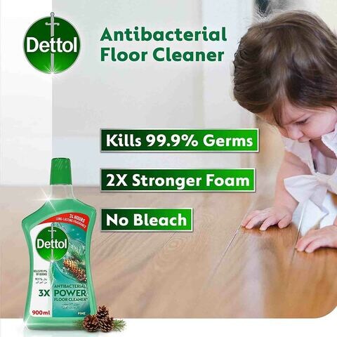 Dettol Antibacterial 3X Power Floor Cleaner Pine 900ml