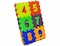 Matrax - Eva Puzzle Play Mat, Mathematics, 12 x 12 cm x 7 mm, 30 Pieces, BPA Free, Safe, Educational