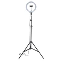 Olsenmark 10 Inch Selfie Ring Light With Tripod Stand - 120 Led&#39;S, Phone Holder, Letscom Dimmable Led Beauty Camera Ringlight For Makeup/Photography/Youtube Videos/Vlog/Tik Tok/Live, &amp; More