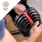Coolbaby Selecttech 552 - Two Adjustable Dumbbells Black, Red, Grey. Version 2, Medium