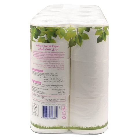 Carrefour Comfort Toilet Paper Roll White 175 Rollx24